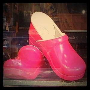 Pink dansko clogs